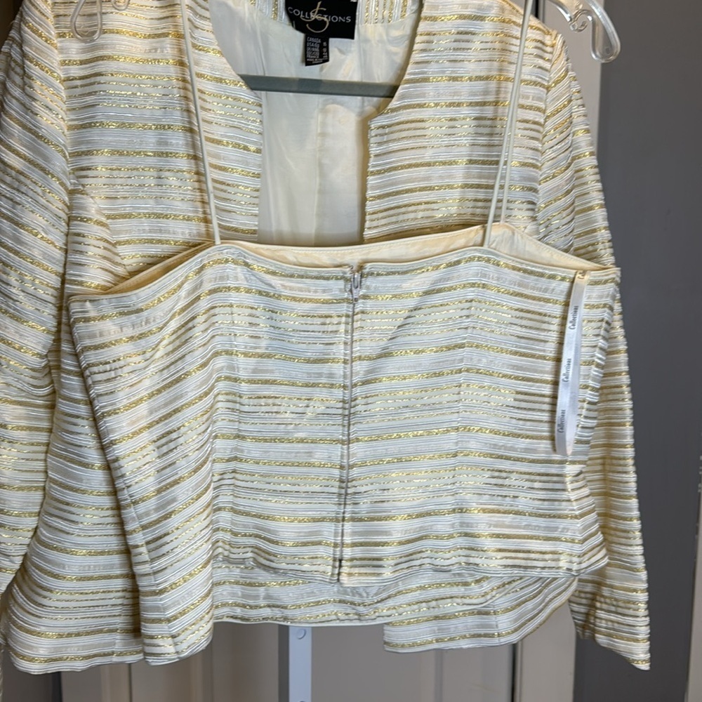 Js Collections Formal, Twinset Top And Jacket, Iv… - image 7